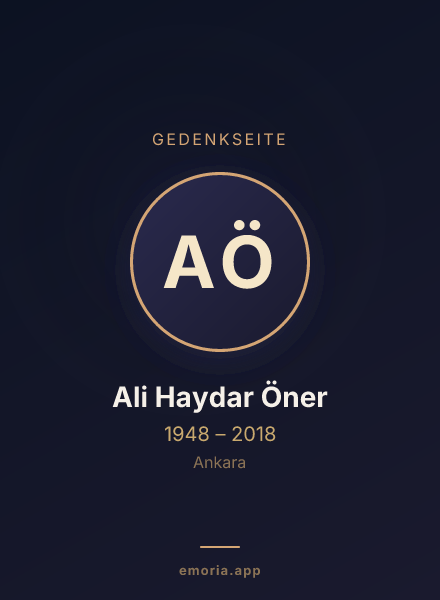 Gedenkportrait von Ali Haydar Öner