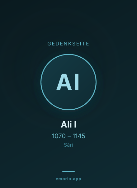 Gedenkportrait von Ali I