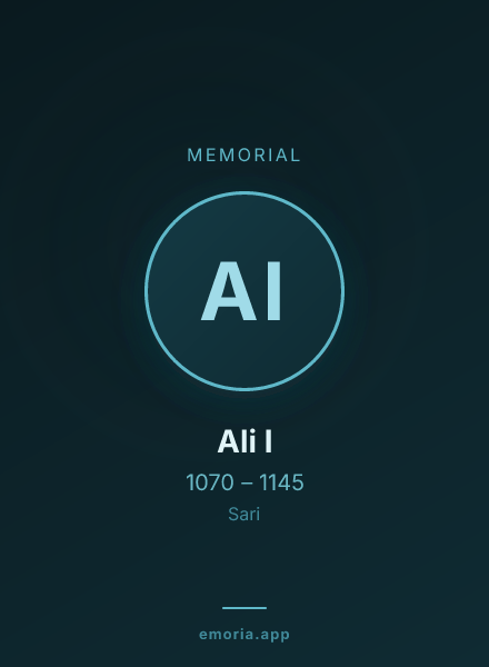 Memorial portrait of Ali I