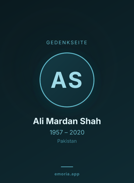 Gedenkportrait von Ali Mardan Shah