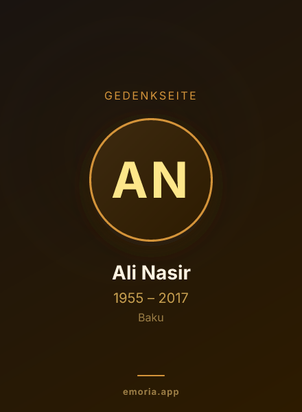 Gedenkportrait von Ali Nasir