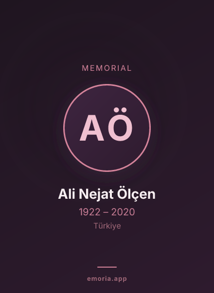 Memorial portrait of Ali Nejat Ölçen