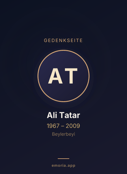 Gedenkportrait von Ali Tatar