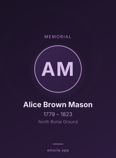 Memorial portrait of Alice Brown Mason