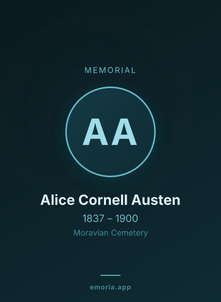 Memorial portrait of Alice Cornell Austen