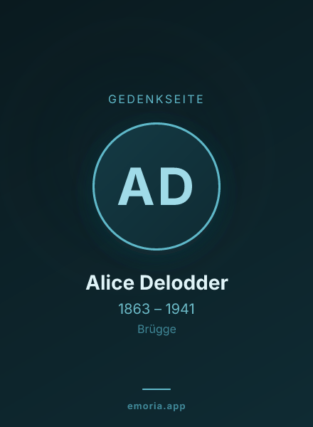Gedenkportrait von Alice Delodder
