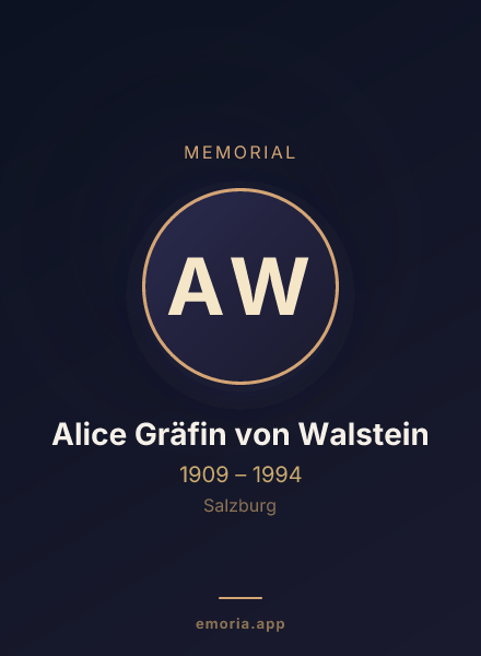 Memorial portrait of Alice Gräfin von Walstein