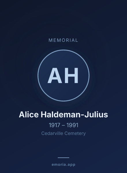 Memorial portrait of Alice Haldeman-Julius
