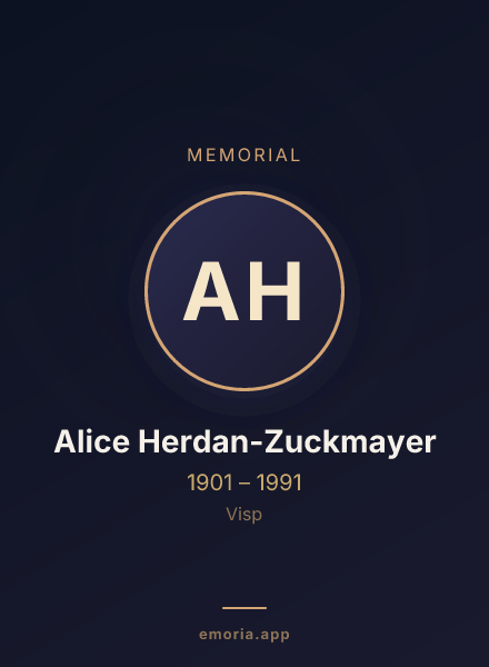Memorial portrait of Alice Herdan-Zuckmayer