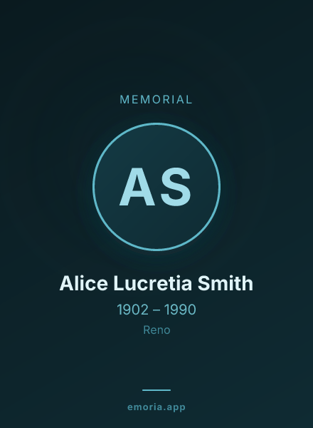 Memorial portrait of Alice Lucretia Smith
