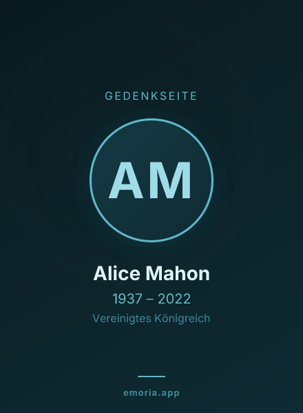 Gedenkportrait von Alice Mahon