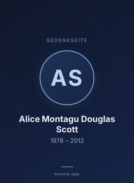 Gedenkportrait von Alice Montagu Douglas Scott