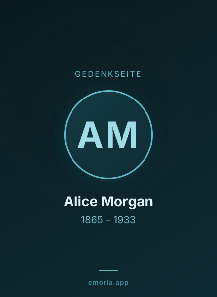 Gedenkportrait von Alice Morgan