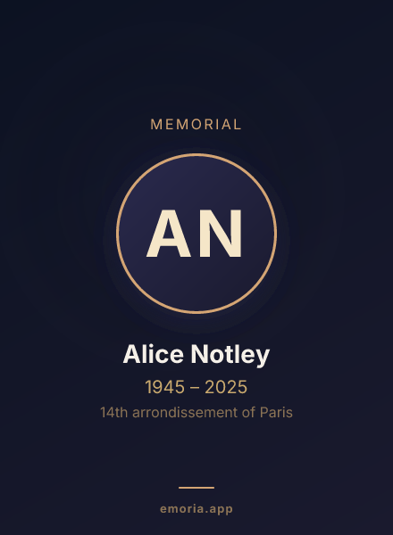 Memorial portrait of Alice Notley
