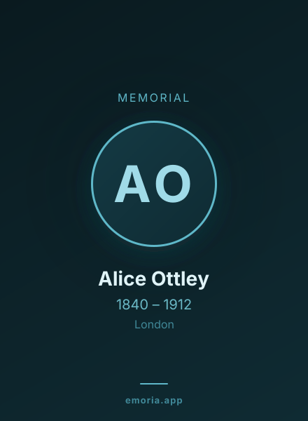 Memorial portrait of Alice Ottley
