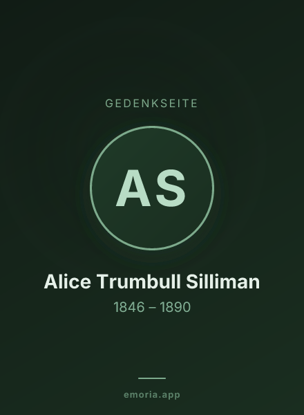 Gedenkportrait von Alice Trumbull Silliman