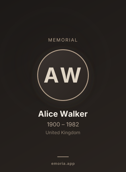 Memorial portrait of Alice Walker
