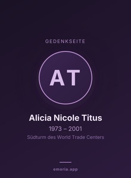 Gedenkportrait von Alicia Nicole Titus