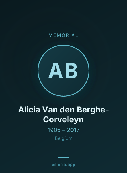 Memorial portrait of Alicia Van den Berghe-Corveleyn