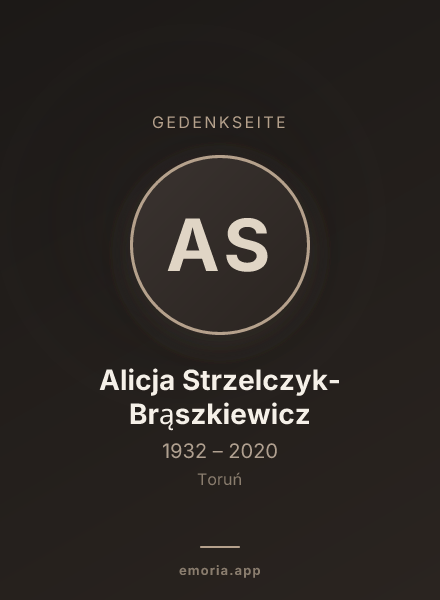 Gedenkportrait von Alicja Strzelczyk-Brąszkiewicz