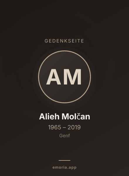 Gedenkportrait von Alieh Molčan