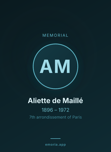 Memorial portrait of Aliette de Maillé