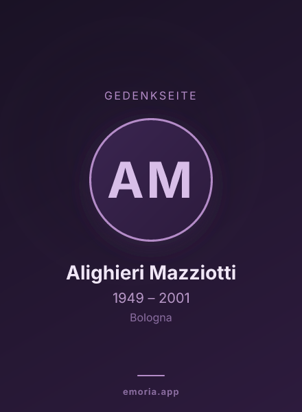 Gedenkportrait von Alighieri Mazziotti