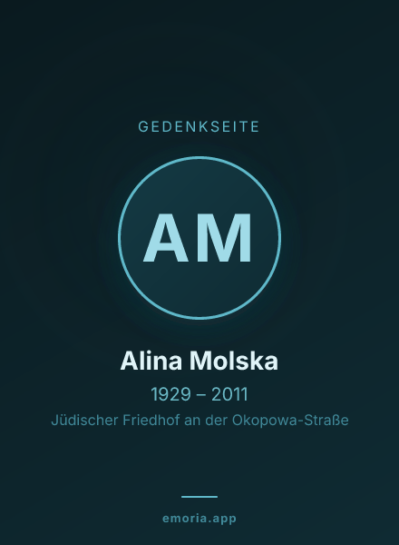 Gedenkportrait von Alina Molska