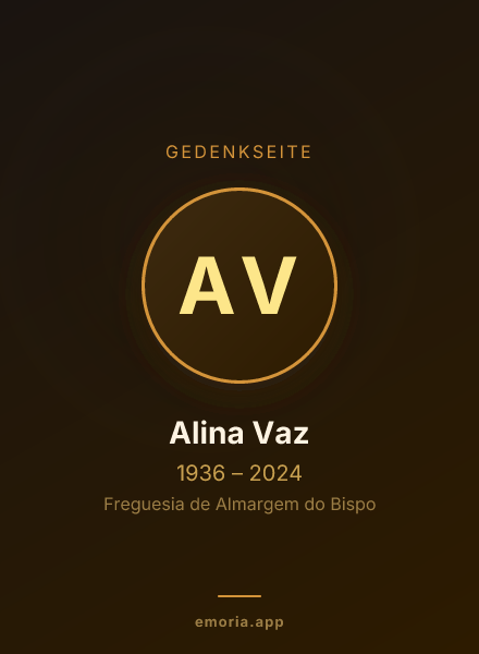 Gedenkportrait von Alina Vaz