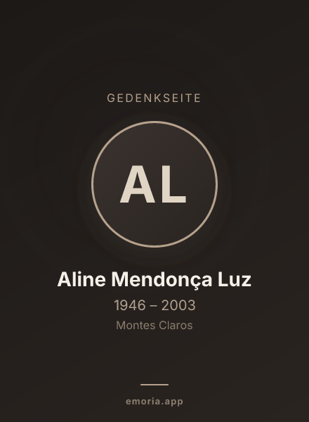 Gedenkportrait von Aline Mendonça Luz