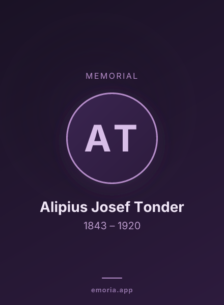 Memorial portrait of Alipius Josef Tonder
