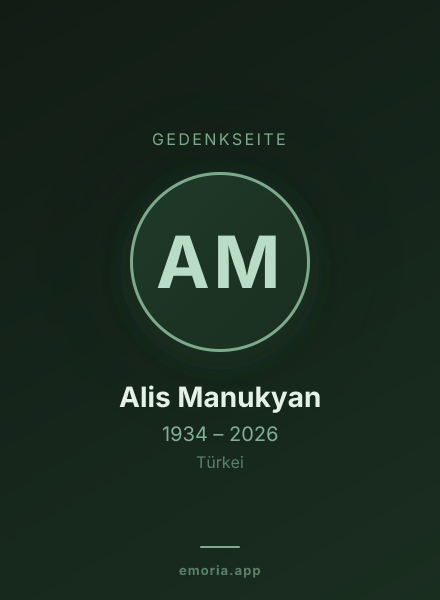 Gedenkportrait von Alis Manukyan