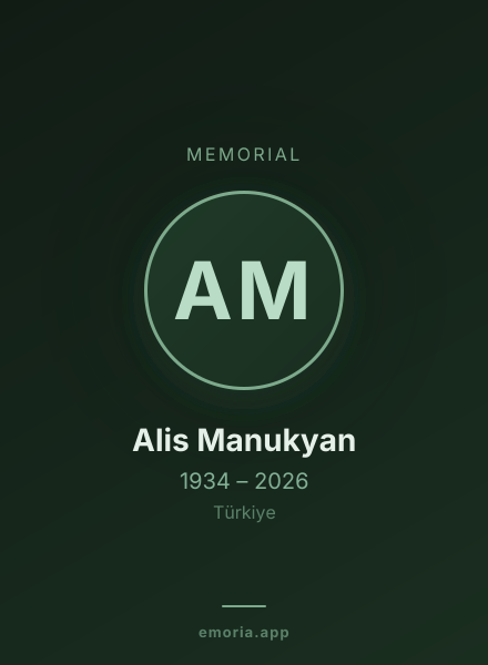 Memorial portrait of Alis Manukyan