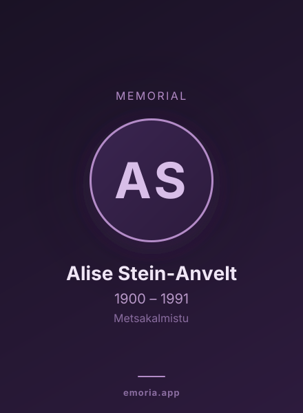 Memorial portrait of Alise Stein-Anvelt