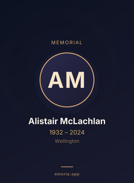 Memorial portrait of Alistair McLachlan