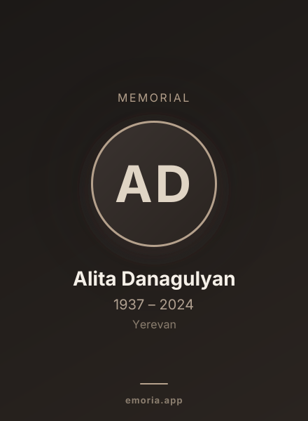 Memorial portrait of Alita Danagulyan