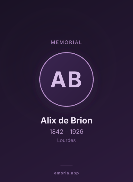 Memorial portrait of Alix de Brion