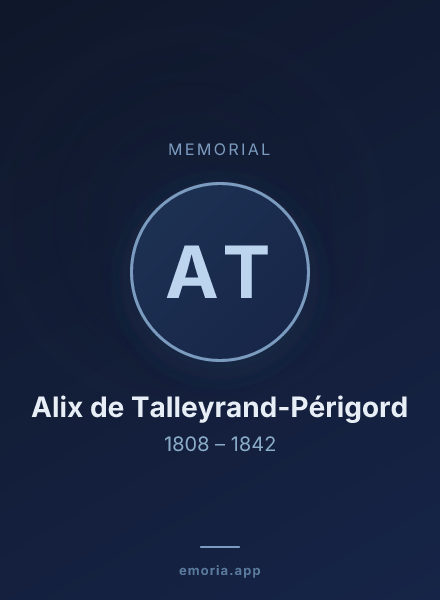 Memorial portrait of Alix de Talleyrand-Périgord