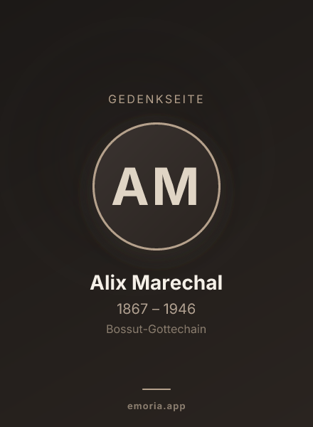 Gedenkportrait von Alix Marechal