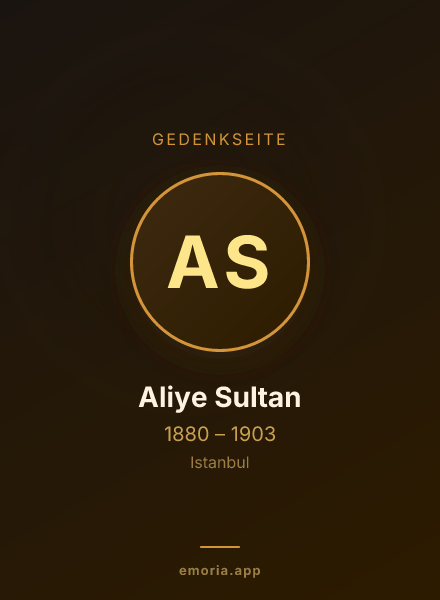 Gedenkportrait von Aliye Sultan