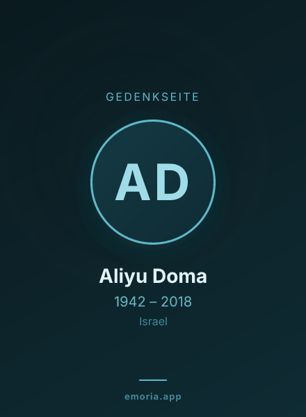 Gedenkportrait von Aliyu Doma