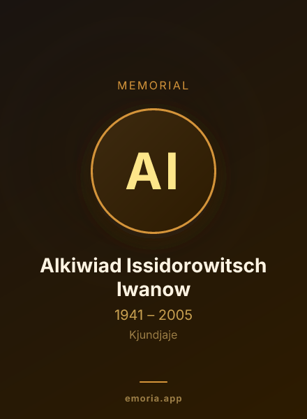 Memorial portrait of Alkiwiad Issidorowitsch Iwanow