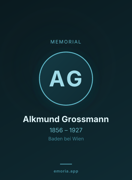 Memorial portrait of Alkmund Grossmann