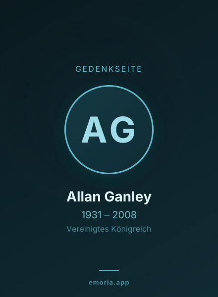 Gedenkportrait von Allan Ganley
