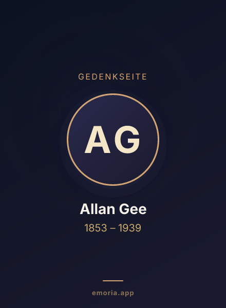 Gedenkportrait von Allan Gee