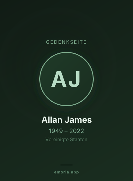 Gedenkportrait von Allan James