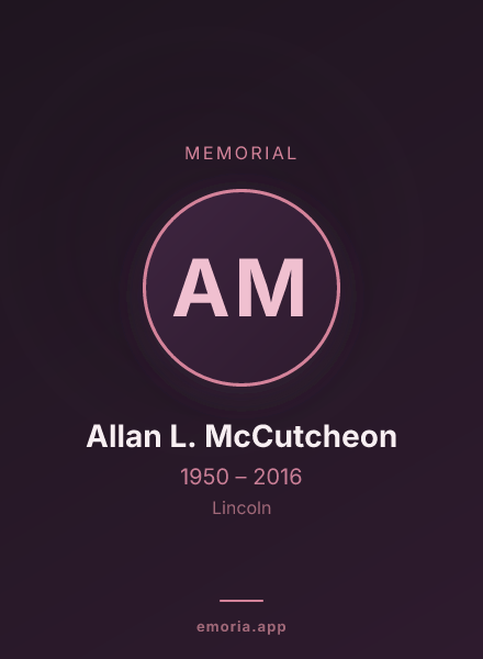 Memorial portrait of Allan L. McCutcheon