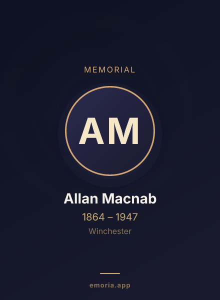 Memorial portrait of Allan Macnab