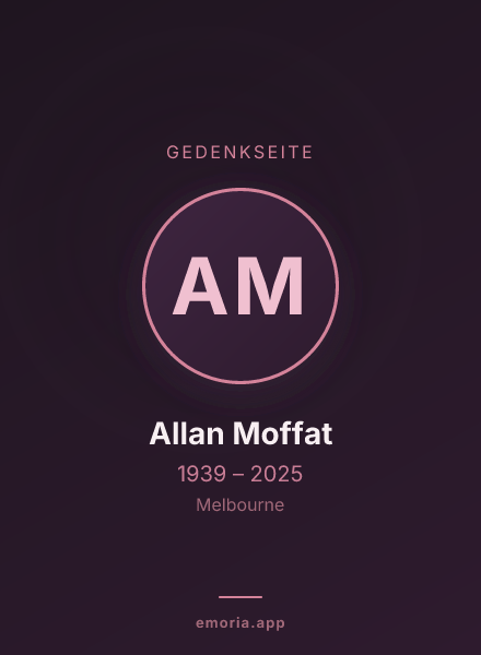Gedenkportrait von Allan Moffat