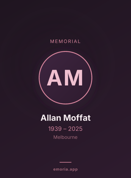 Memorial portrait of Allan Moffat